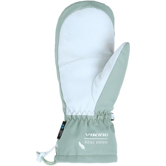 VIKING Rękawice narciarskie damskie Ogama puchowe jednopalczaste miętowe, Kolor: zielony, Rozmiar: 9, 2 zdjęcie