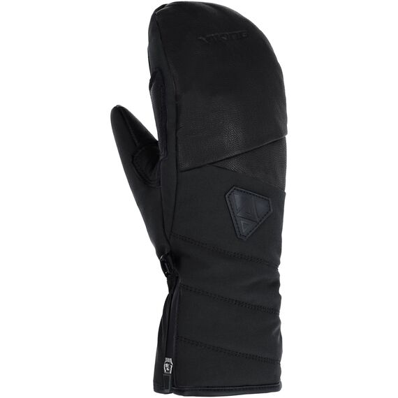 VIKING Rękawice narciarskie damskie Norvika Pro Mitten Ski Lady czarne ze skórą, Kolor: czarny, Rozmiar: 5