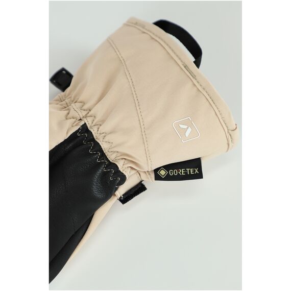 VIKING Rękawice narciarskie damskie Sherpa GTX Mitten 2.0 jednopalczaste beżowo białe, Kolor: beżowy, Rozmiar: 5, 5 zdjęcie