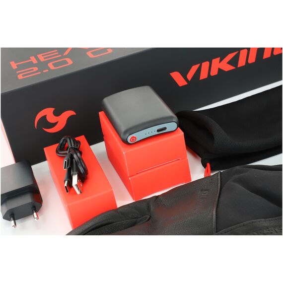 VIKING Rękawice narciarskie dla dorosłych Heatbooster 2.0 GTX z ogrzewaniem czarne, Kolor: czarny, Rozmiar: 11, 18 zdjęcie