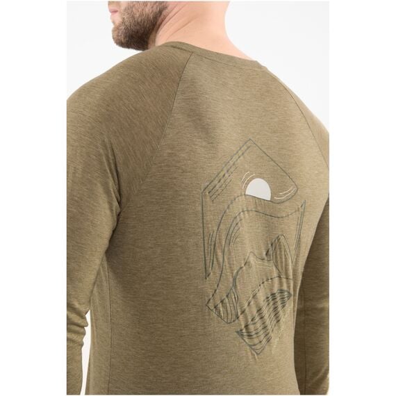 VIKING Longsleeve męski Andali Man Merino zielony, Kolor: khaki, Rozmiar: S, 6 zdjęcie