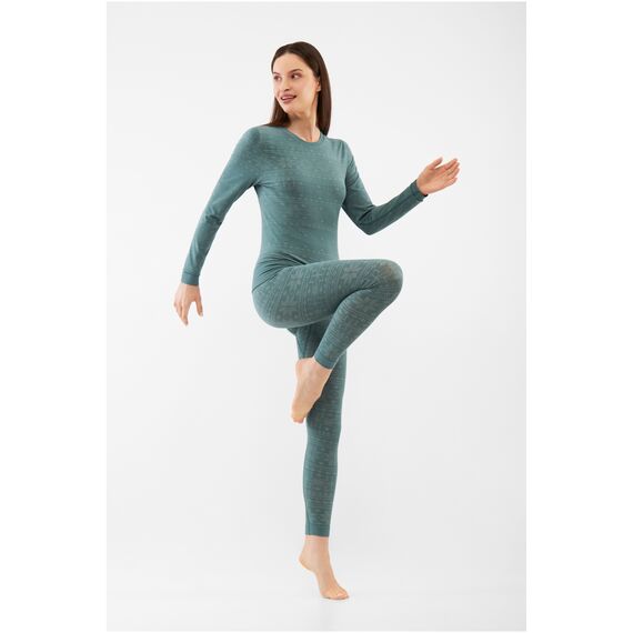 VIKING Bielizna damska Sigrid Lady Set Bamboo zielona zestaw, Kolor: zielony, Rozmiar: XXL, 3 zdjęcie