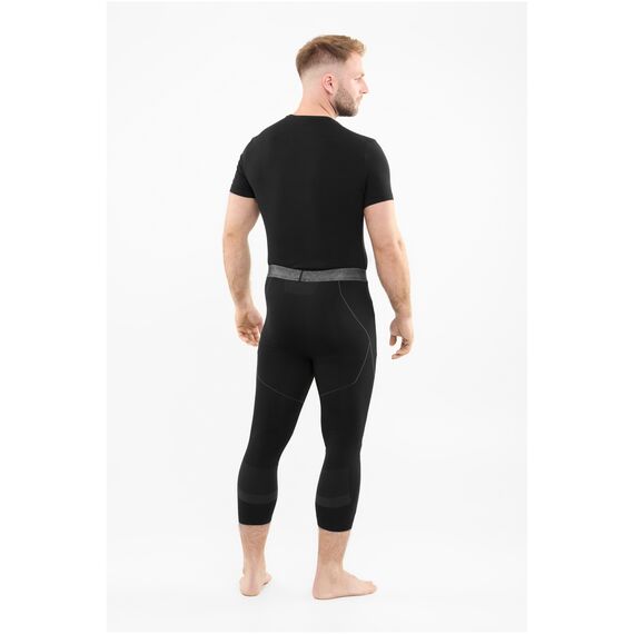 VIKING Bielizna męska Gary Pants 3/4 Bamboo czarna legginsy, Kolor: czarny, Rozmiar: XXL, 2 zdjęcie