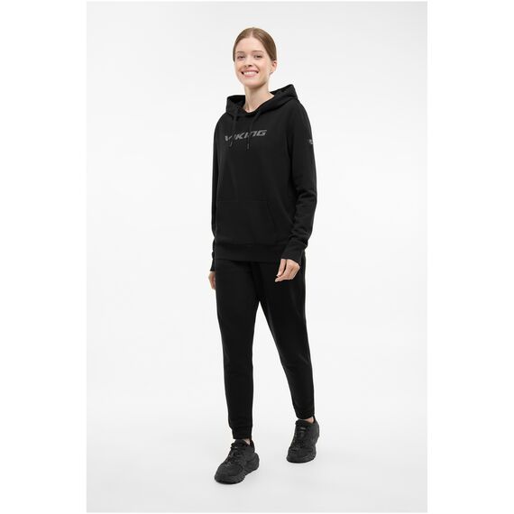 VIKING Bluza damska Team Wear Lady Bamboo z kapturem czarna, Kolor: czarny, Rozmiar: L, 3 zdjęcie