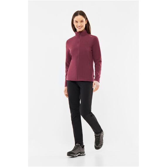 VIKING Bluza damska Tesero Lady Polartec bordowa, Kolor: fioletowy, Rozmiar: L, 3 zdjęcie