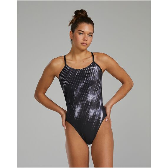 TYR Strój pływacki W DE CUTOUTFIT CYC, Kolor: czarny, Rozmiar: 30