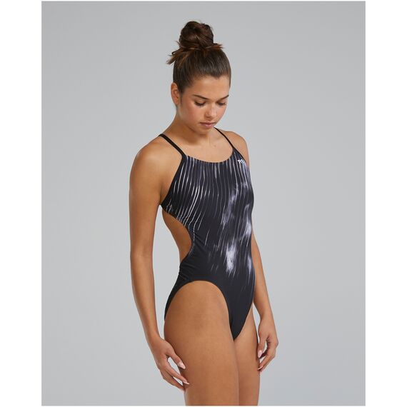 TYR Strój pływacki W DE CUTOUTFIT CYC, Kolor: czarny, Rozmiar: 30, 4 zdjęcie