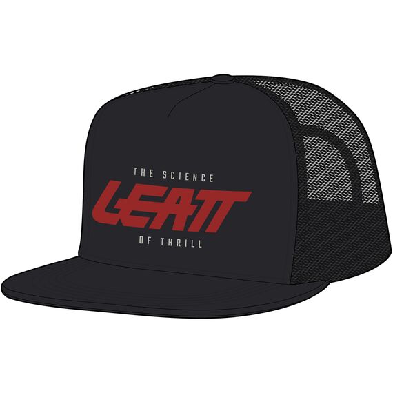 LEATT Czapka z daszkiem Cap Trucker, Kolor: czarny, Rozmiar: one size