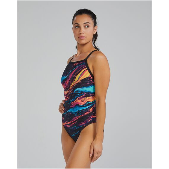 TYR Strój pływacki W DIAMONDFIT, Kolor: czarny, Rozmiar: 36, 3 zdjęcie