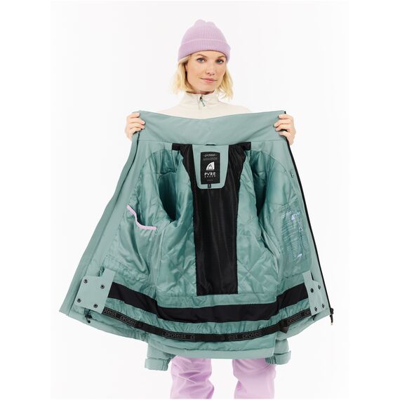 PROTEST Kurtka narciarska/snowboardowa z kapturem zapinana na zamek damska PRTSalut niebieska, Kolor: niebieski, Rozmiar: S, 8 zdjęcie