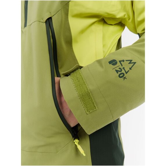 PROTEST Kurtka narciarska/snowboardowa z kapturem zapinana na zamek męska PrtThrow zielona, Kolor: zielony, Rozmiar: L, 9 zdjęcie