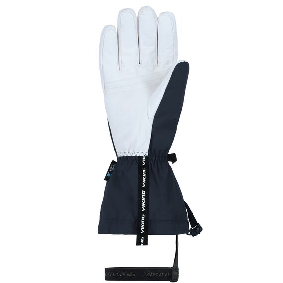 VIKING Rękawice narciarskie męskie Sven granatowe z białą skórą, Kolor: granatowy, Rozmiar: 7, 2 zdjęcie