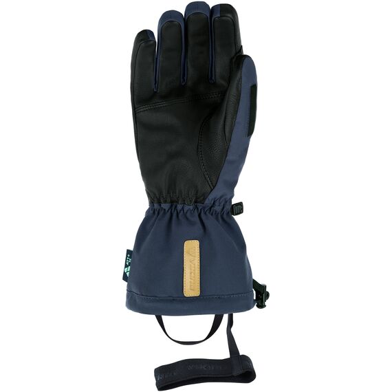 VIKING Rękawice freeride'owe dla dorosłych Norvik Pro granatowe z beżową skórą, Kolor: granatowy, Rozmiar: 8, 2 zdjęcie