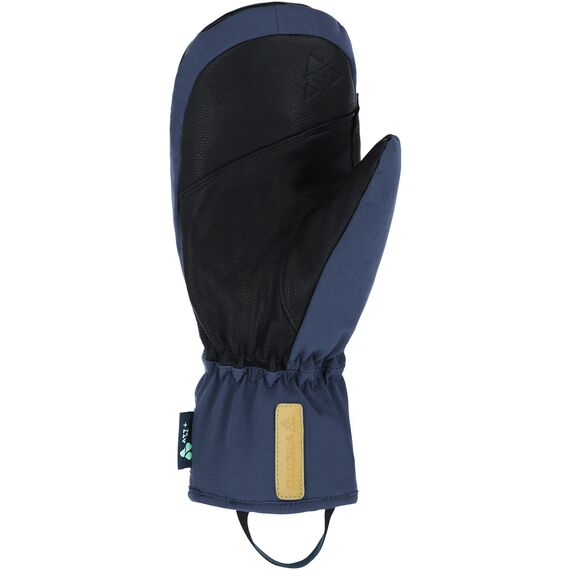 VIKING Rękawice narciarskie damskie Norvika Pro Mitten Ski Lady granatowe z beżową skórą, Kolor: granatowy, Rozmiar: 7, 2 zdjęcie