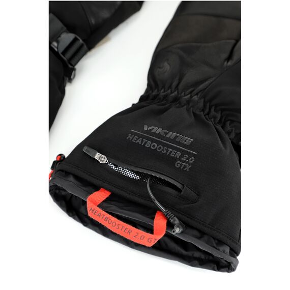 VIKING Rękawice narciarskie dla dorosłych Heatbooster 2.0 GTX z ogrzewaniem czarne, Kolor: czarny, Rozmiar: 6, 9 zdjęcie