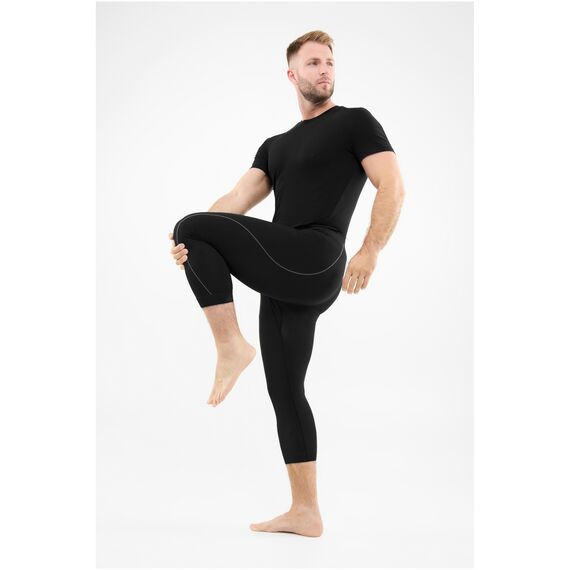 VIKING Bielizna męska Eiger 2.0 Pants 3/4 Bamboo czarno-szara spodnie, Kolor: czarny, Rozmiar: XL, 3 zdjęcie