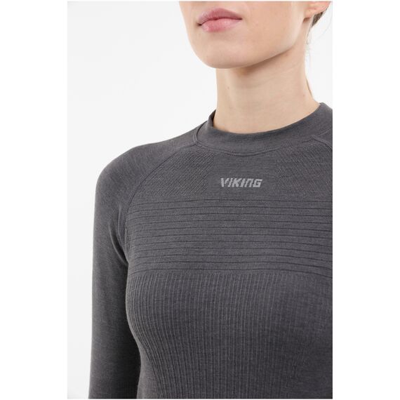 VIKING Bielizna damska Tende Lady Longsleeve PrimaLoft Cashmere szara zestaw, Kolor: szary, Rozmiar: XXL, 4 zdjęcie