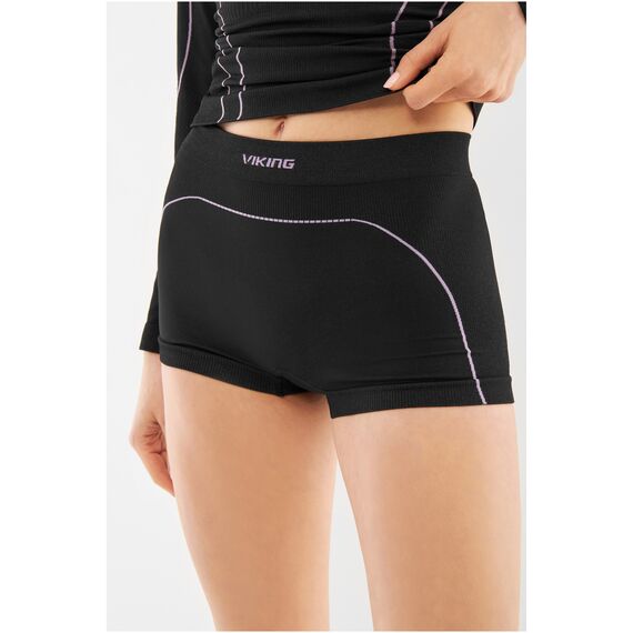 VIKING Bielizna damska Etna 2.0 Lady Set Bamboo czarno-fioletowa, Kolor: czarny, Rozmiar: L, 9 zdjęcie