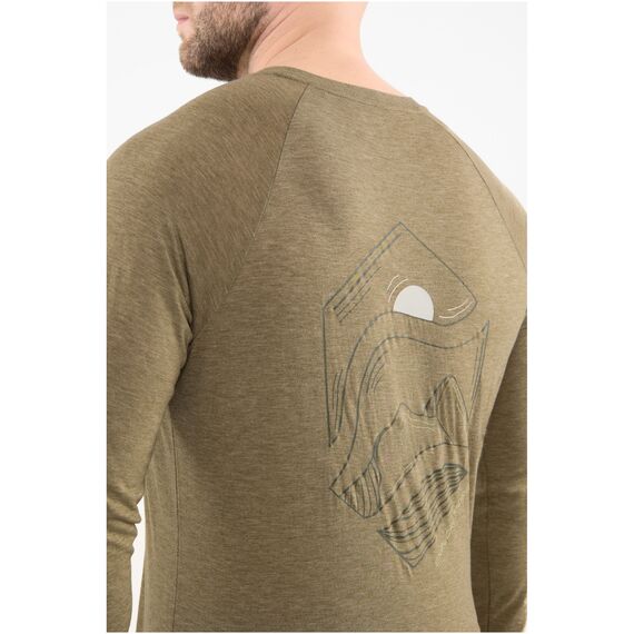 VIKING Longsleeve męski Andali Man Merino zielony, Kolor: khaki, Rozmiar: M, 6 zdjęcie