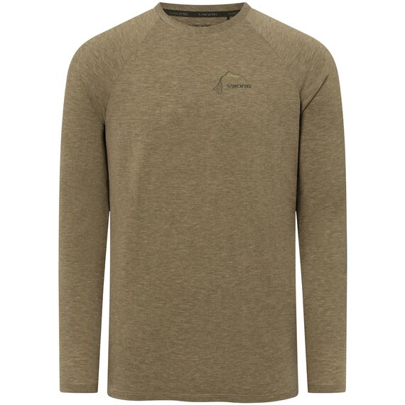 VIKING Longsleeve męski Andali Man Merino zielony, Kolor: khaki, Rozmiar: M, 7 zdjęcie