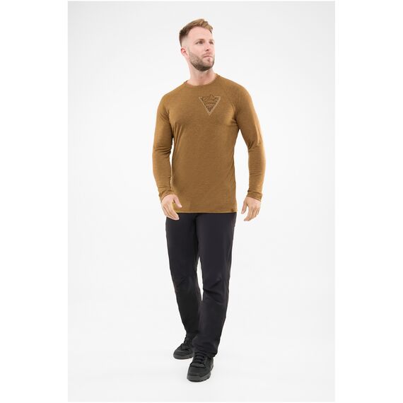VIKING Longsleeve męski Andali Man Merino brązowy, Kolor: brązowy, Rozmiar: L, 3 zdjęcie