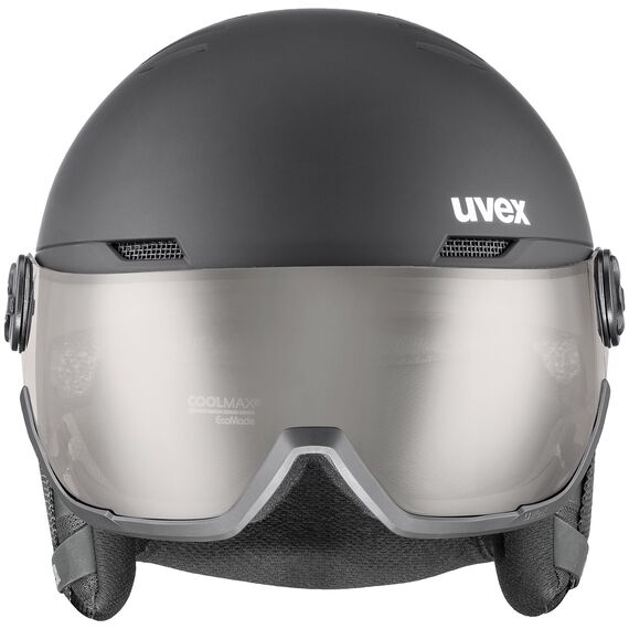 UVEX Kask narciarski Wanted Visor pro V, Kolor: czarny, Rozmiar: 58-61, 4 zdjęcie