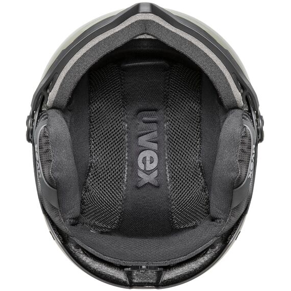 UVEX Kask narciarski Wanted Visor pro V, Kolor: czarny, Rozmiar: 58-61, 5 zdjęcie