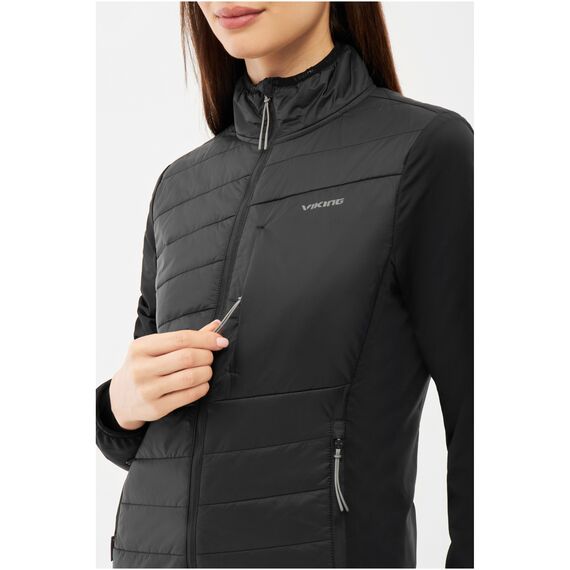 VIKING Kurtka Primaloft damska Zemu Lady czarna, Kolor: czarny, Rozmiar: M, 4 zdjęcie