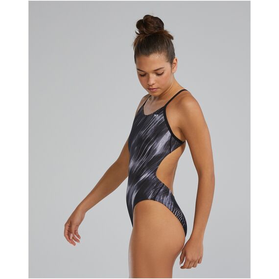 TYR Strój pływacki W DE CUTOUTFIT CYC, Kolor: czarny, Rozmiar: 32, 3 zdjęcie
