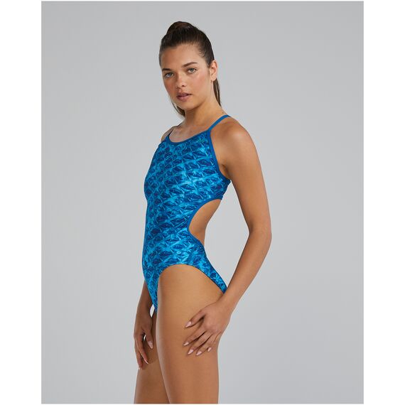 TYR Strój pływacki W TRNTYFIT LAP, Kolor: czarny, Rozmiar: 36, 3 zdjęcie