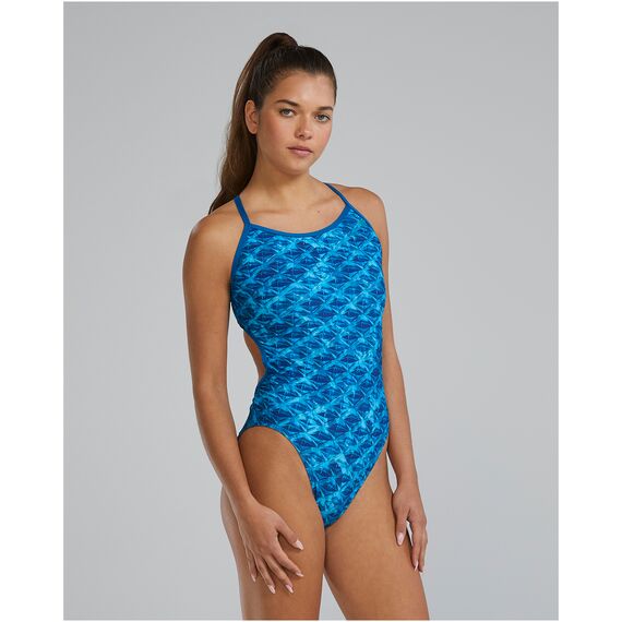 TYR Strój pływacki W TRNTYFIT LAP, Kolor: czarny, Rozmiar: 34, 4 zdjęcie