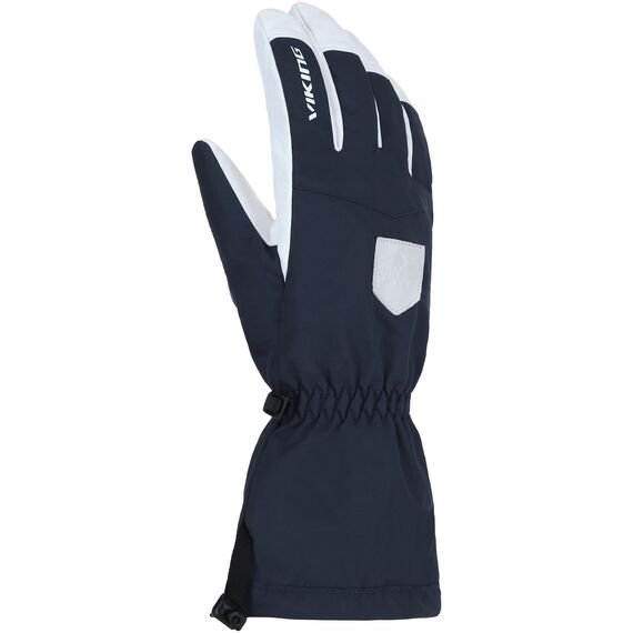 VIKING Rękawice narciarskie męskie Sven granatowe z białą skórą, Kolor: granatowy, Rozmiar: 10