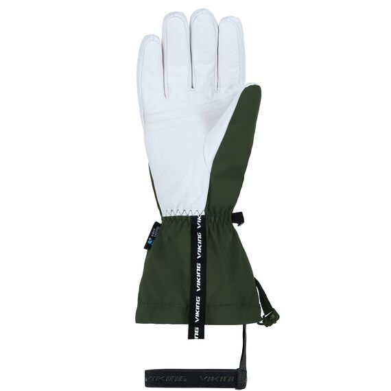 VIKING Rękawice narciarskie męskie Sven zielone z białą skórą, Kolor: zielony, Rozmiar: 9, 2 zdjęcie