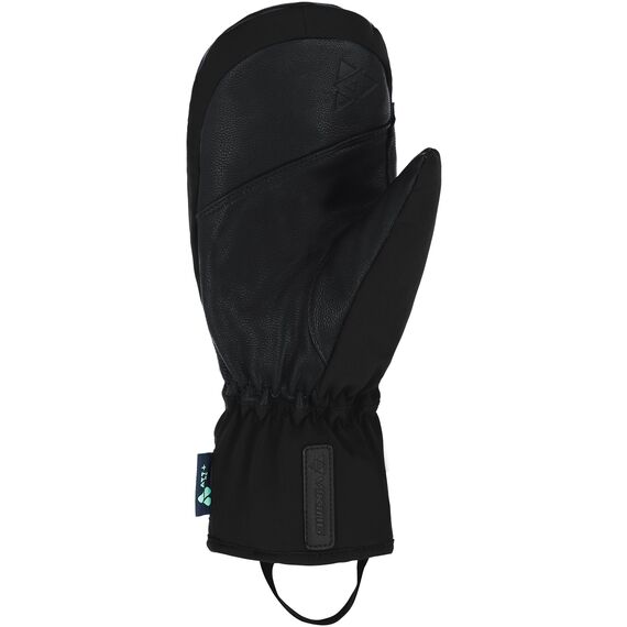 VIKING Rękawice narciarskie damskie Norvika Pro Mitten Ski Lady czarne ze skórą, Kolor: czarny, Rozmiar: 6, 2 zdjęcie