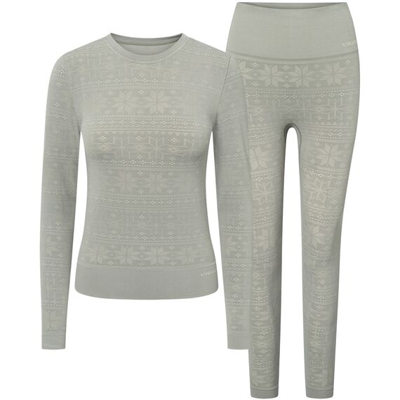 VIKING Bielizna damska Sigrid Lady Set Bamboo szara zestaw, Kolor: szary, Rozmiar: L, 7 zdjęcie