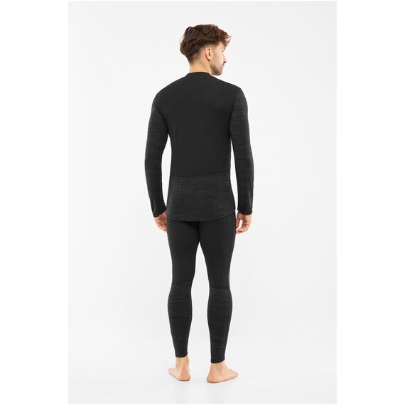 VIKING Bielizna męska Novena Man Set Merino czarna zestaw, Kolor: czarny, Rozmiar: L, 2 zdjęcie