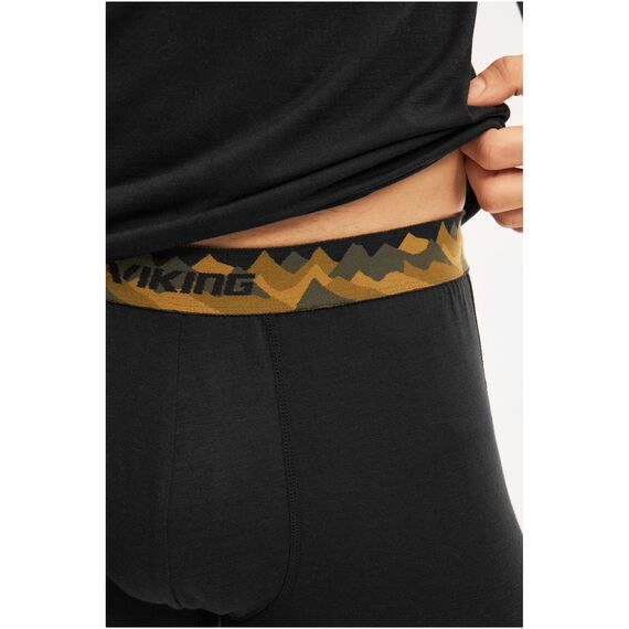 VIKING Bielizna męska Novena Man Set Merino czarna zestaw, Kolor: czarny, Rozmiar: XL, 6 zdjęcie