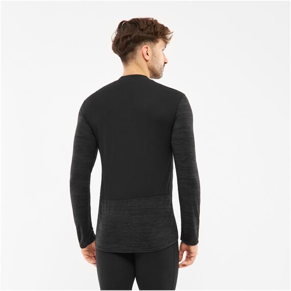 VIKING Bielizna męska Novena Man Longsleeve Merino czarna koszulka, Kolor: czarny, Rozmiar: L, 2 zdjęcie
