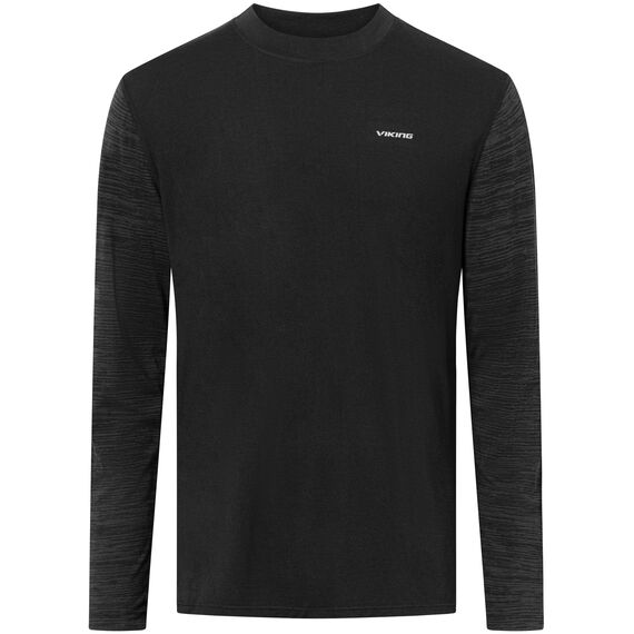 VIKING Bielizna męska Novena Man Longsleeve Merino czarna koszulka, Kolor: czarny, Rozmiar: L, 4 zdjęcie