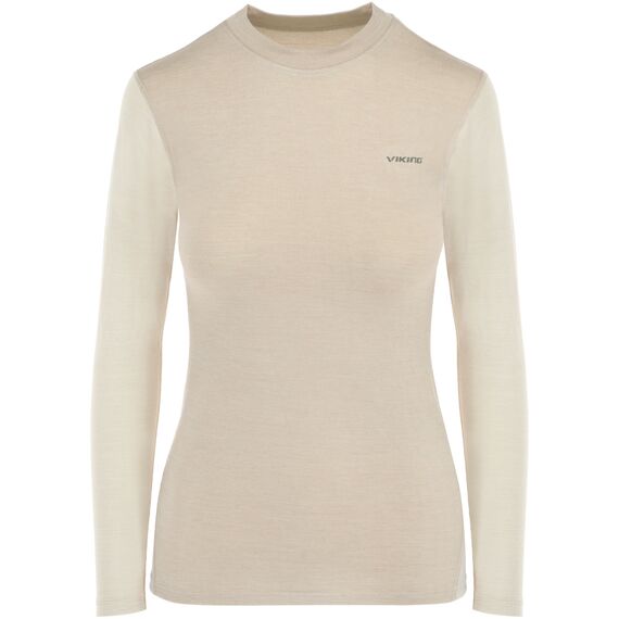 VIKING Bielizna damska Novena Lady Set Merino beżowa zestaw, Kolor: beżowy, Rozmiar: L, 2 zdjęcie