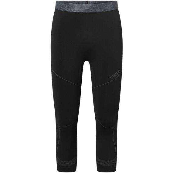 VIKING Bielizna męska Gary Pants 3/4 Bamboo czarna legginsy, Kolor: czarny, Rozmiar: L, 3 zdjęcie
