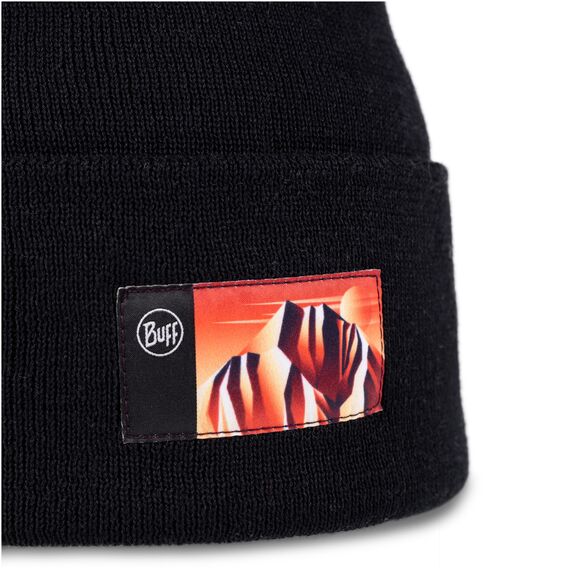 BUFF Czapka KNITTED BEANIE LILON GEM BLACK, Kolor: czarny, Rozmiar: one size, 2 zdjęcie