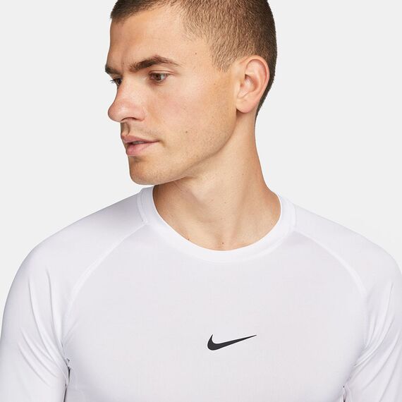 Nike Koszulka Pro LS FB7919-100, Kolor: biały, Rozmiar: S, 3 zdjęcie