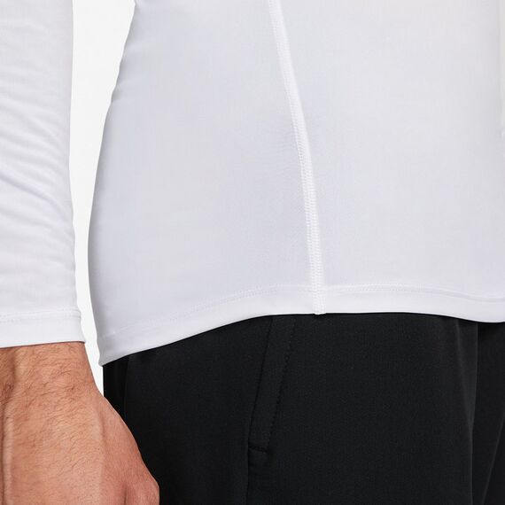 Nike Koszulka Pro LS FB7919-100, Kolor: biały, Rozmiar: S, 4 zdjęcie