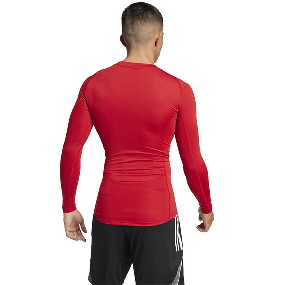 adidas Koszulka TECHFIT LS Tee JP2926, Kolor: czerwony, Rozmiar: S, 2 zdjęcie