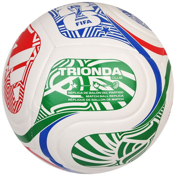 adidas Piłka TRIONDA Club World Cup JD8028, Kolor: biały, Rozmiar: 5