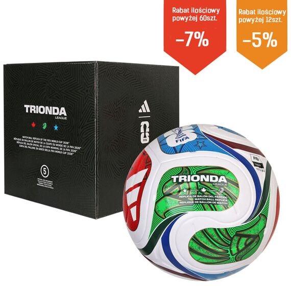 adidas Piłka TRIONDA League Box World Cup JD8045, Kolor: Multikolor, Rozmiar: 5