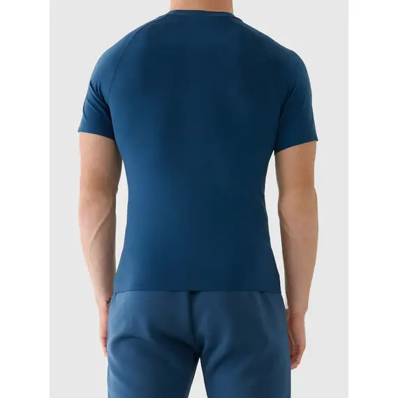 4F koszulka treningowa męska z krótkim rękawem 4FWAW25TFTSM1460, Kolor: niebieski, Rozmiar: S/M, 5 zdjęcie