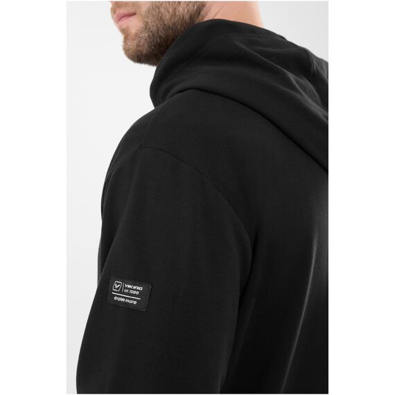 VIKING Bluza męska Team Wear Man Bamboo rozpinana z kapturem czarna, Kolor: czarny, Rozmiar: L, 5 zdjęcie