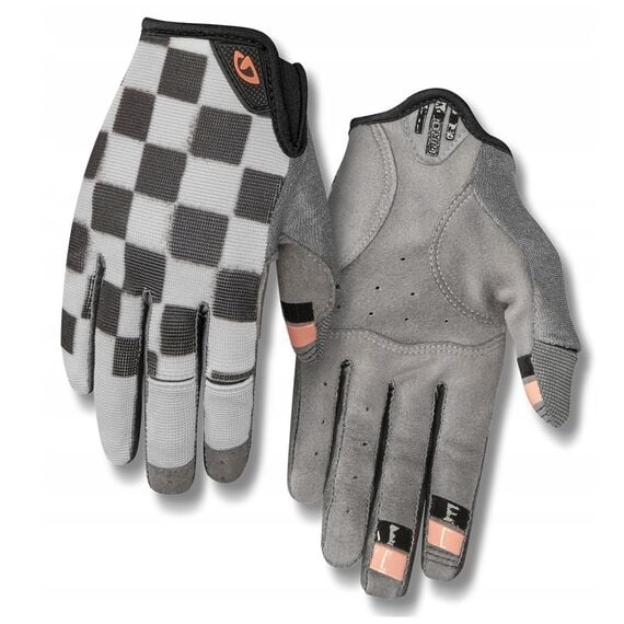 Rękawiczki damskie GIRO LA DND długi palec checkered peach